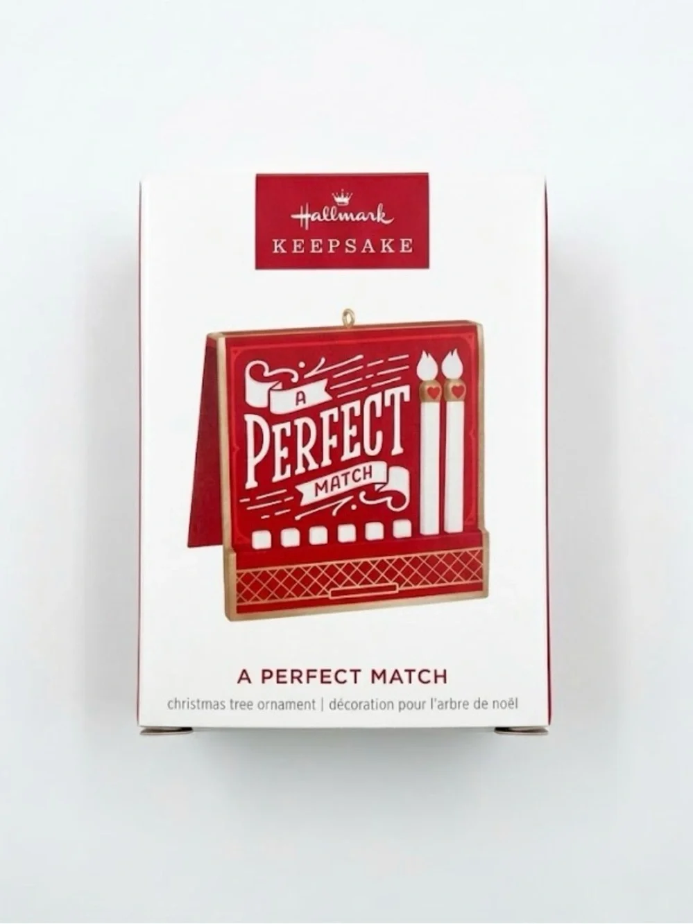 Hallmark Keepsake A Perfect Match Matchbook Christmas Ornament